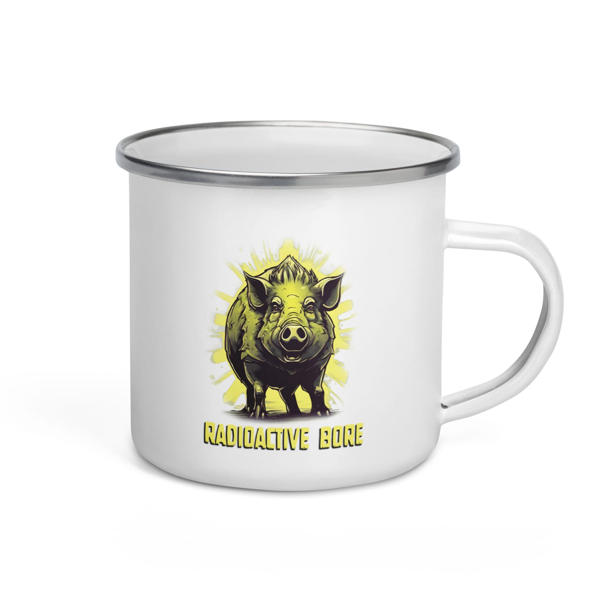 'RADIOACTIVE BORE' ENAMEL MUG - Image 2