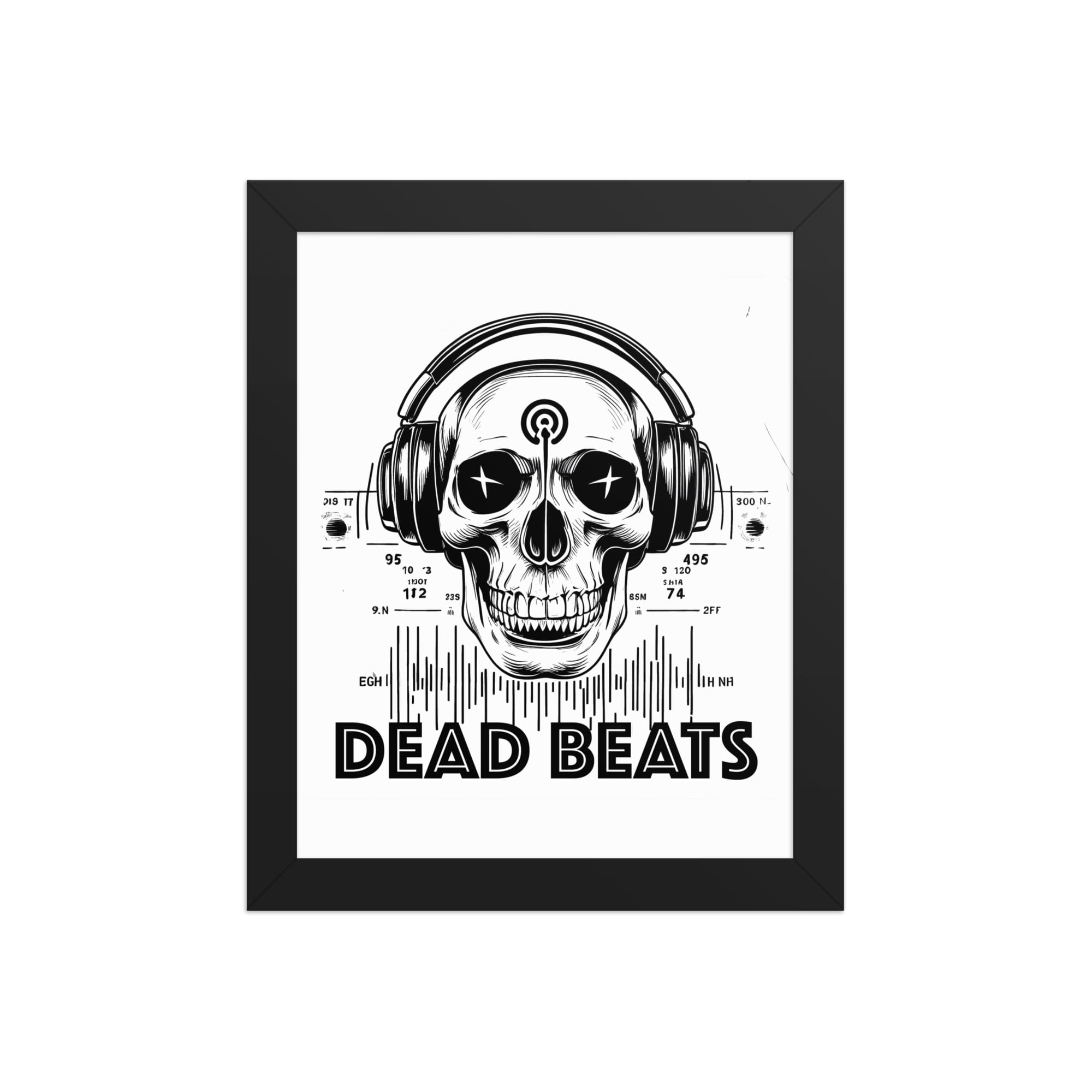 'DEAD BEATS' ART PRINT (FRAMED) - Image 2