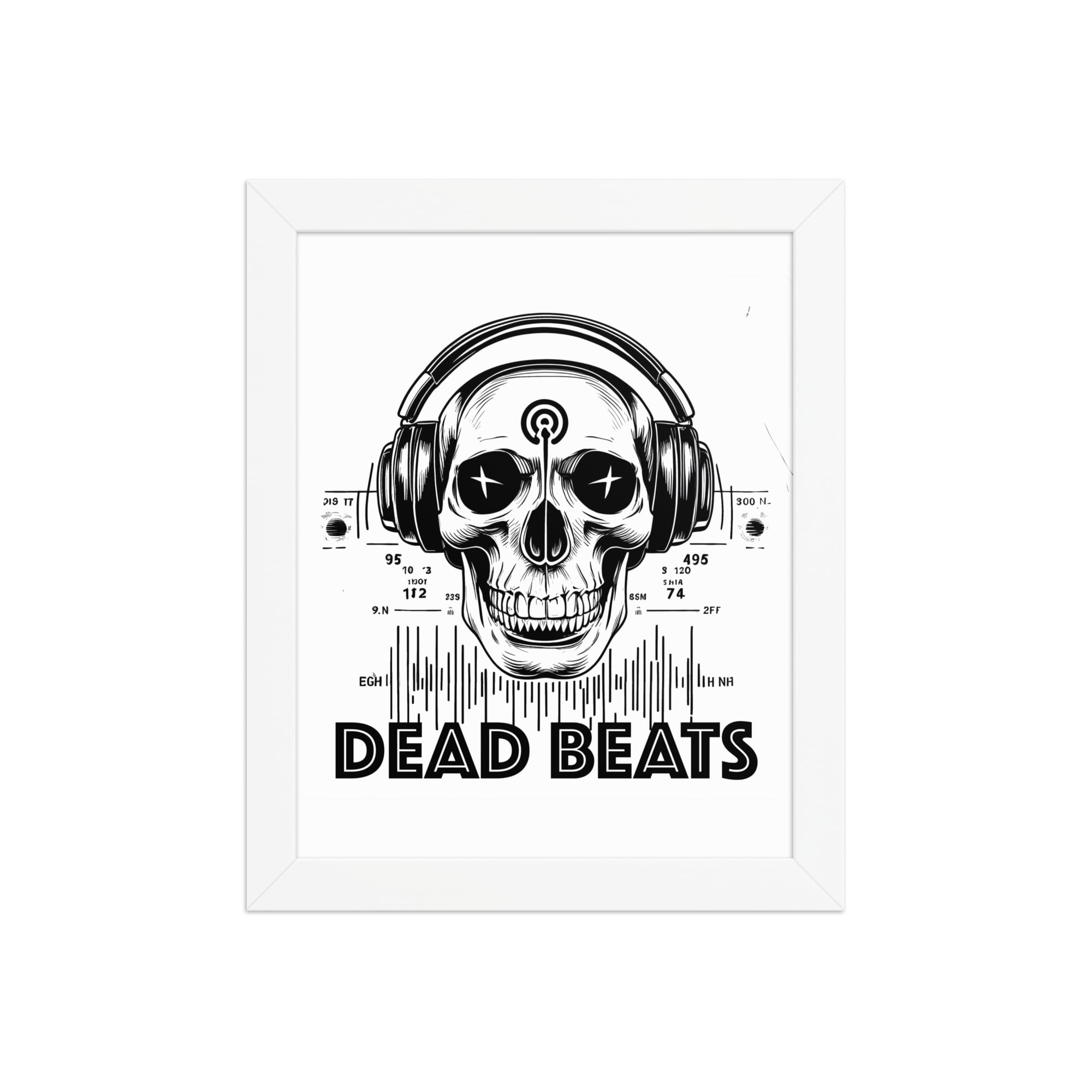 'DEAD BEATS' ART PRINT (FRAMED) - Image 3